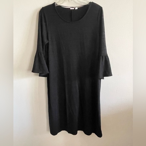 GAP black dress with flared sleeves / M - Picture 1 of 6